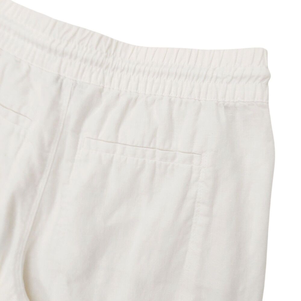 Athleta Linen Pants Womens Small White Wide Leg Casual Lounge Beach Resort - Picture 7 of 12
